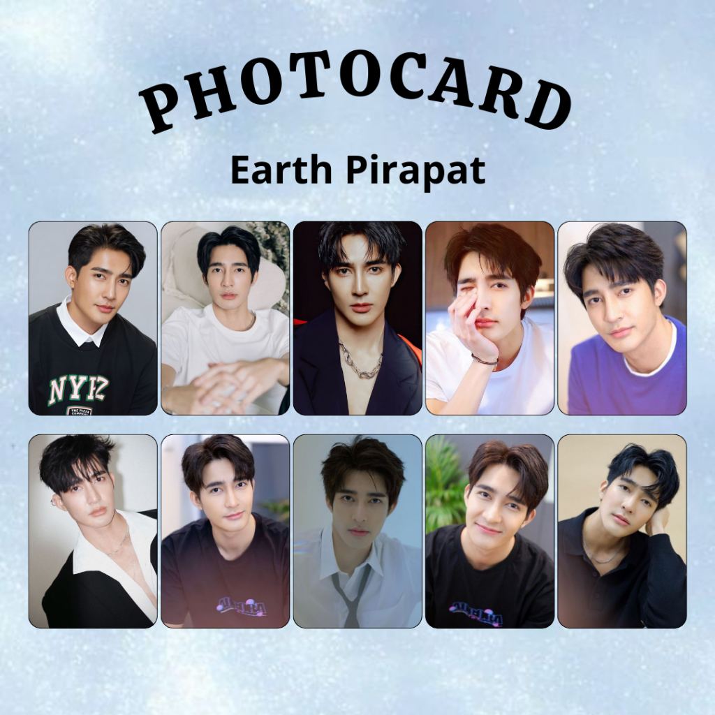 [25 PCS] Photocard Earth Pirapat Aktor Thailand Selca Aktor/Aktris Gmmtv Thaibl Thaigl EarthMix