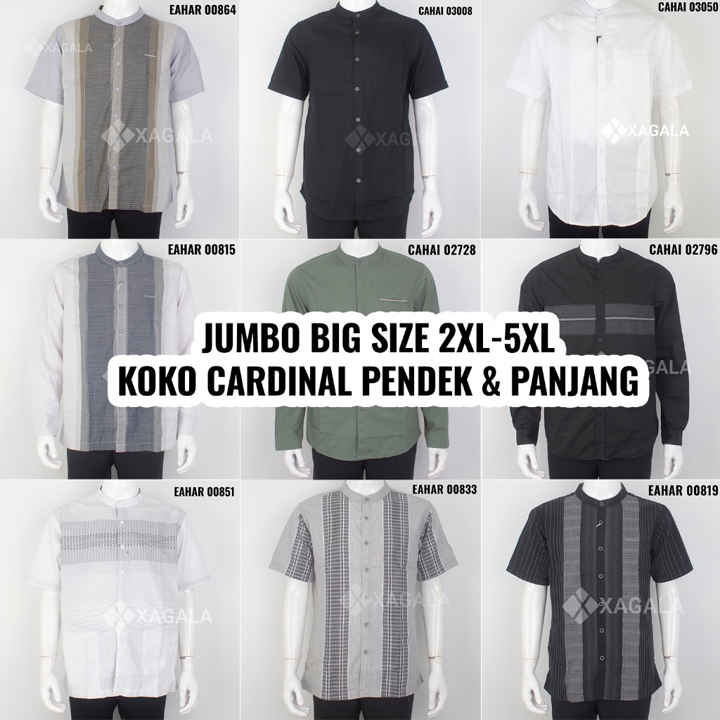 XXL-XXXXL KOKO CARDINAL JUMBO BAJU KOKO PRIA