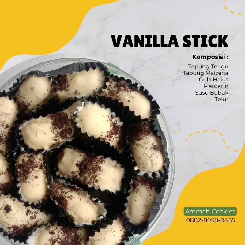 

Vanilla Stick Kue Lebaran / Kue Kering 250gr, 500gr