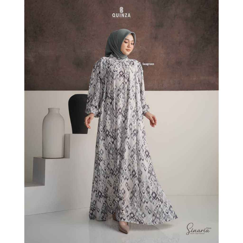 GAMIS TERBARU // SINARIA DRESS QUINZA TERBARU // DRESS QUINZA TERBARU // QUINZA // dress terbaru // 