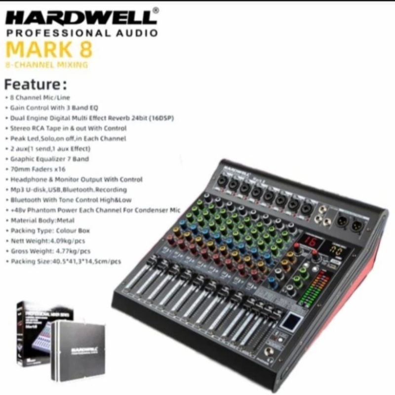 MIXER AUDIO HARDWELL MARK 8