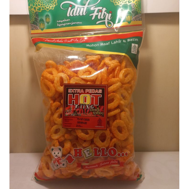 

Krupuk Hot Ring sambal balado"Hello".