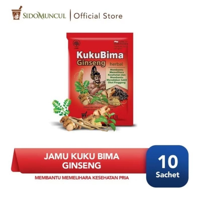 

kuku bima ginseng serbuk isi 10 bungkus jamu sidomuncul