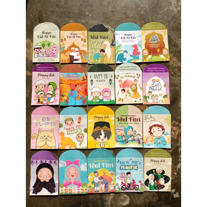 

Amplop lebaran muslim isi 50 lembar (5pak) , amplop aesthetic lucu, amplop lebaran murah
