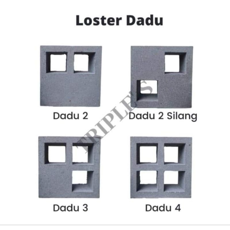 ROSTER BETON  DADU kombinasi