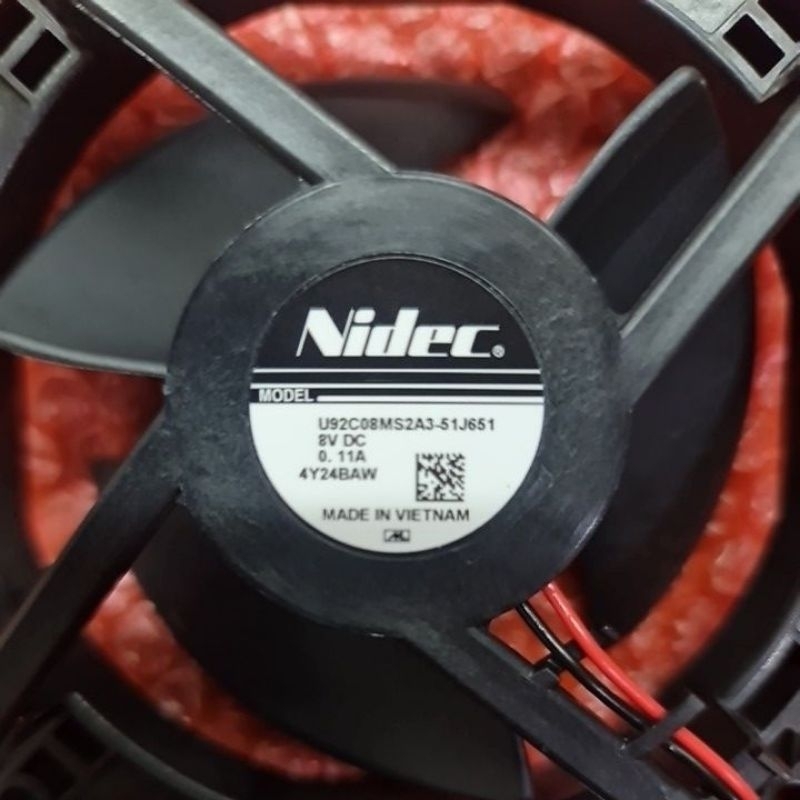 Kipas Kulkas Panasonic Dc 8V 9Cm X 9Cm 2Kabel Kipas Kulkas 2Pintu Inverter Original