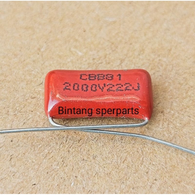 KAPASITOR MILAR 222J 2000V CAPACITOR MILAR 222J 2000V KAPASITOR KERAMIK 222J 2000V