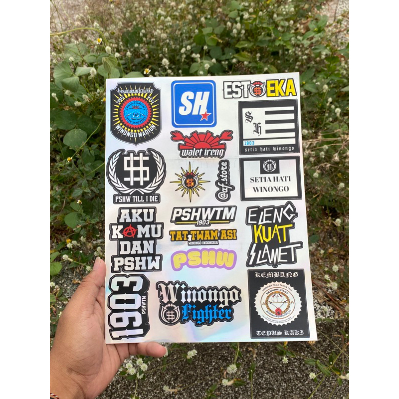 

Stiker PSHW cutting pola / stiker PSHW isi 16 PREMIUM anti air