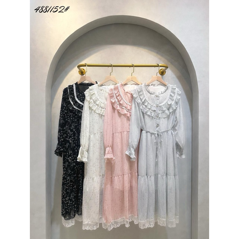 GAMIS TUNIK DRESS WANITA REMAJA CEWEK KOREAN FASHION LOOK LEBARAN BUKBER MAIN PIKNIK IMPOR MURAH out
