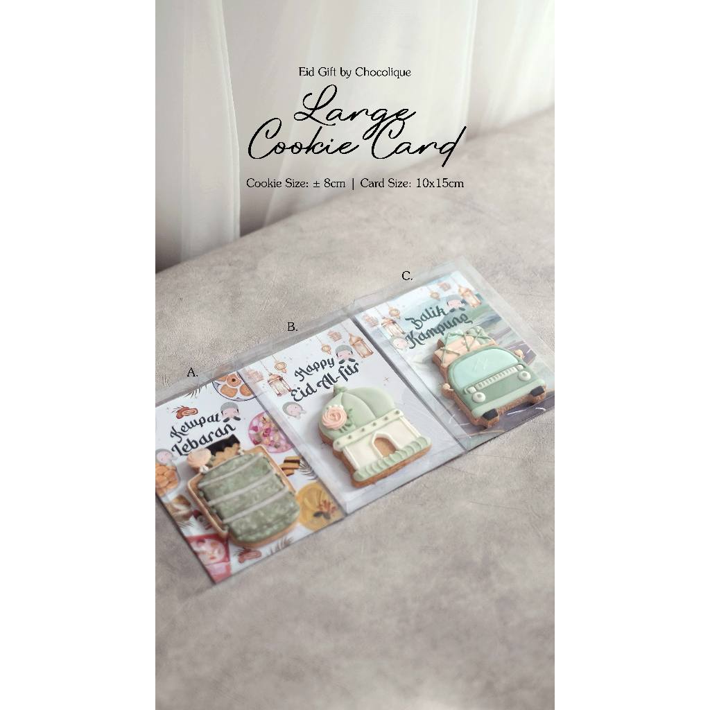 

EID COOKIES CARD / KARTU UCAPAN LEBARAN / COOKIES LEBARAN