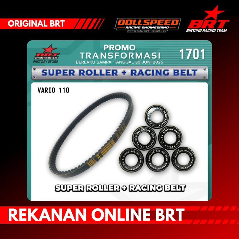 VBELT KVB RACING BRT + ROLLER RACING BRT VARIO 110KVB