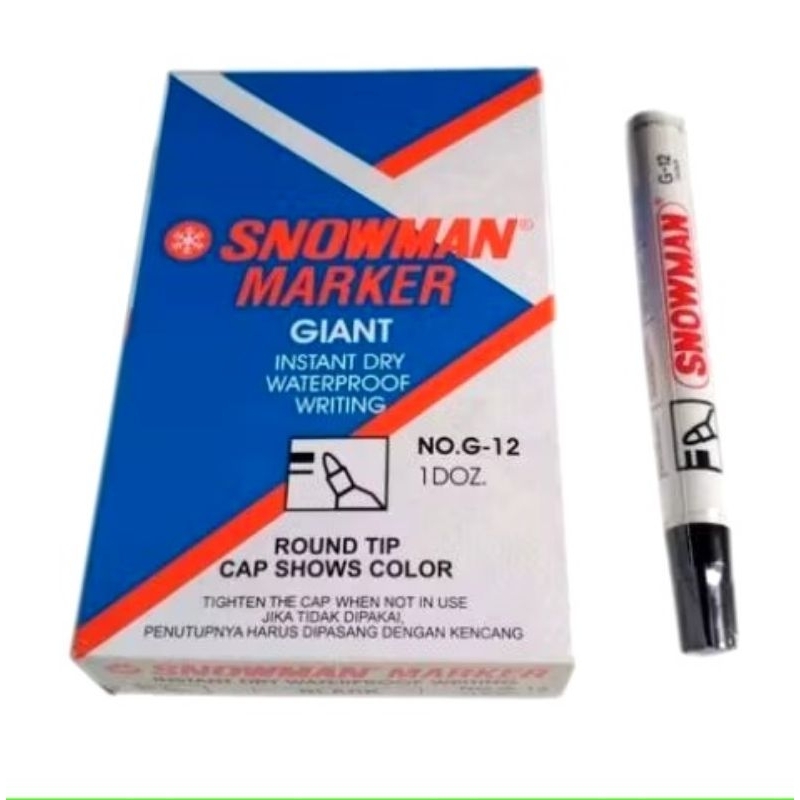 

Spidol Snowman Permanent Marker G-12