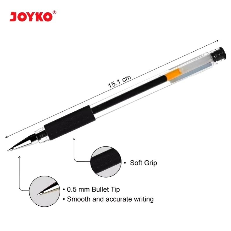 

Pulpen Gel Joyko JK-100 (Hitam)