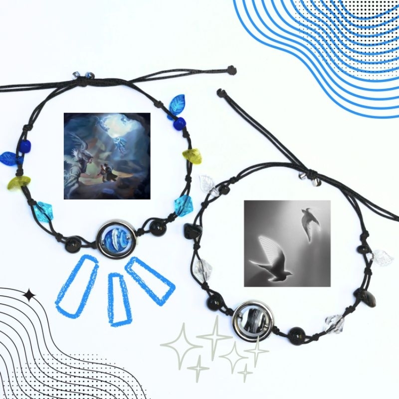 ALBUM HINDIA BRACELET/Gelang tali album Hindia LHAB & DOVES