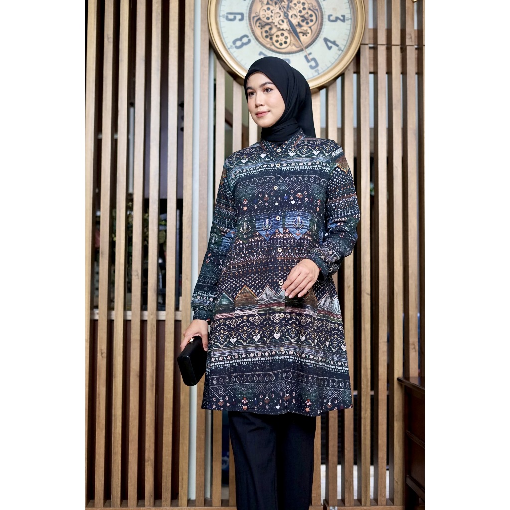 Kamari tunik katun premium motif printing terbaru standar hingga jumbo high quality ori Kamari