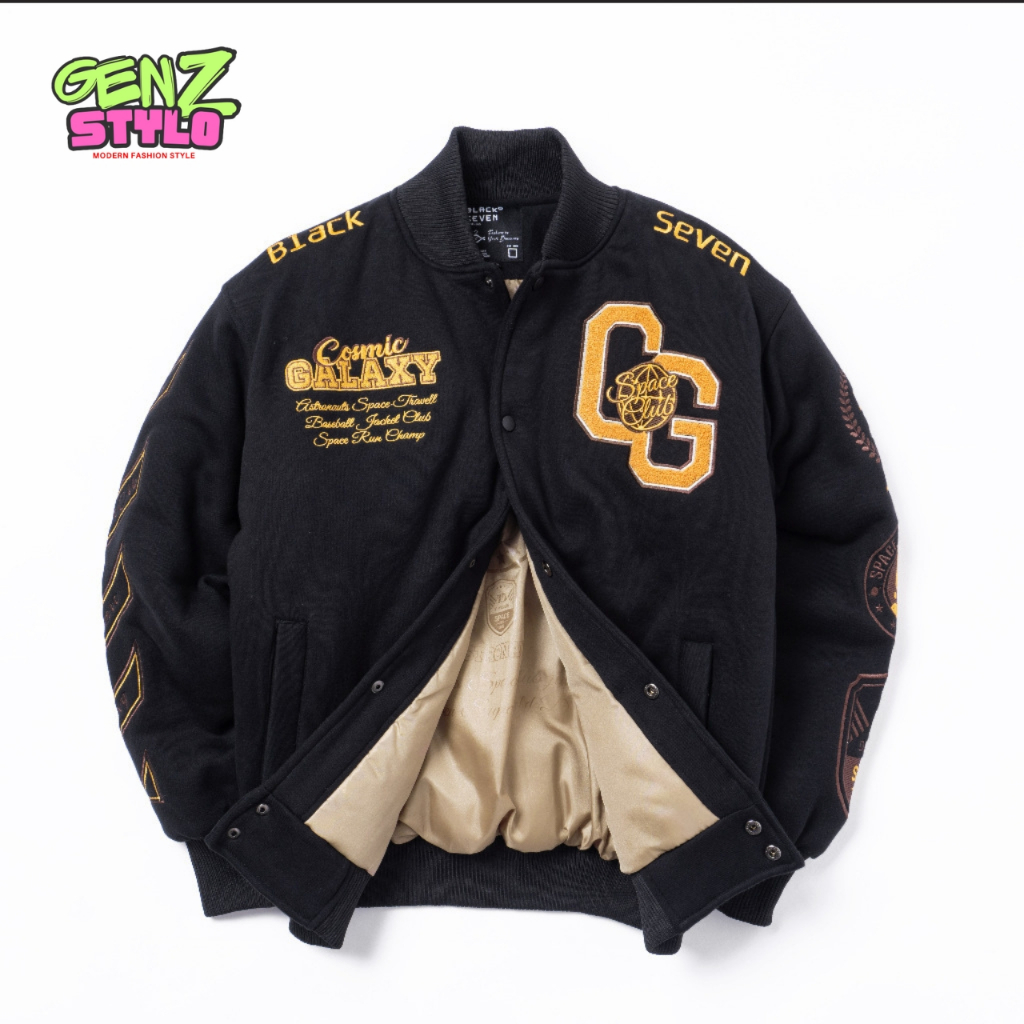 Galaxy Cosmic Hitam Astronauts Space by Jacket Blackseven Superflat Design