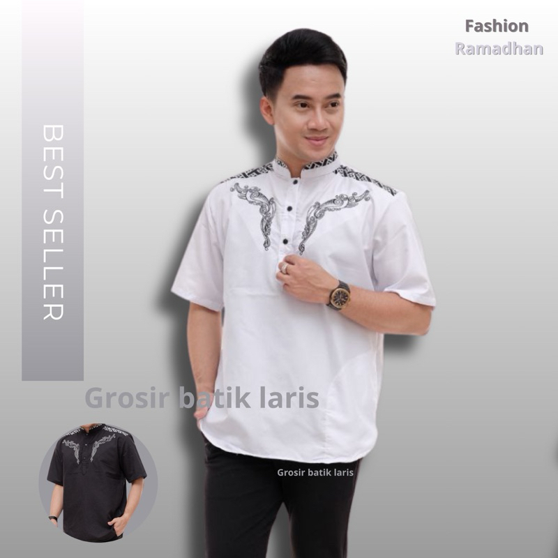 Baju Koko Pria Dewasa Bahan Katun Import Trend Fashion Ramadhan