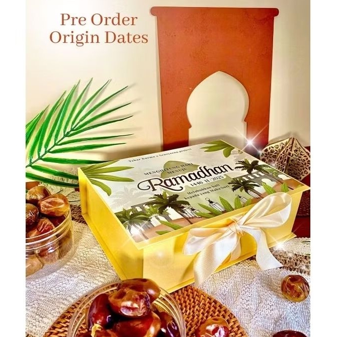 

Hampers Kurma Date Origin Premium Free Box Kartu Ucapan