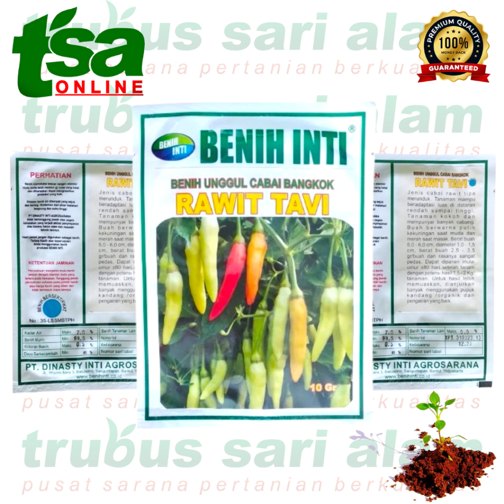 RAWIT TAVI 10gr - Bibit biji cabai cabe rawit bangkok unggul  BENIH INTI