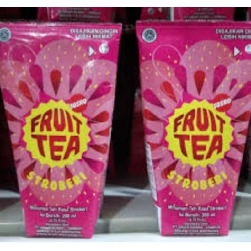

[GROSIRTERMURAH] Fruit tea stawbery 200ml