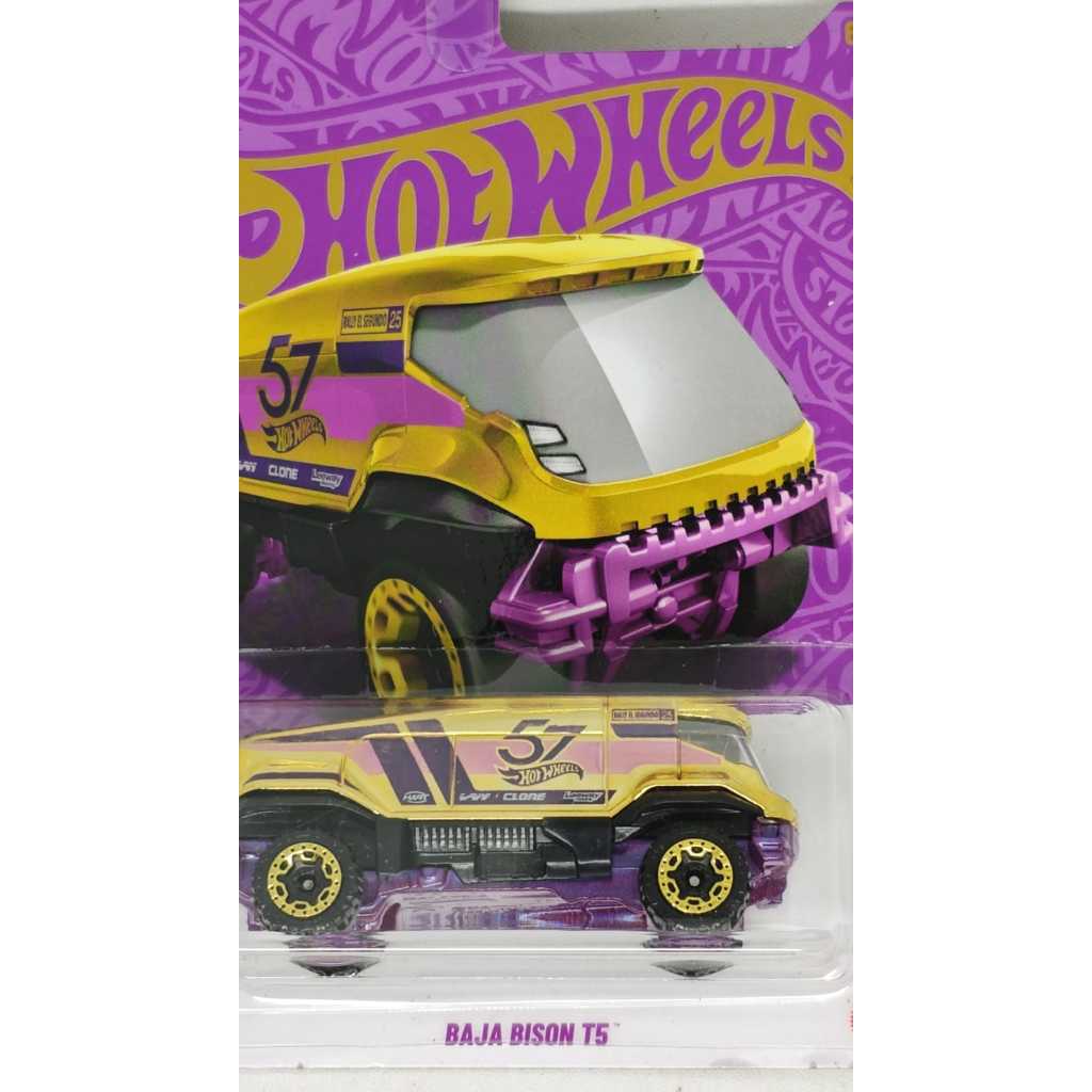 Hot Wheels - 57th Anniversary - Purple & Gold - Corvette - Muscle and Blown - Baja Bison Chase