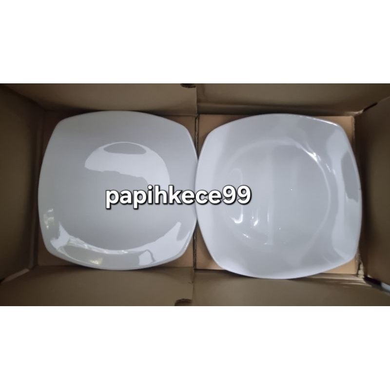 Piring Kotak Melamin Golden Dragon / Piring Melamine Kotak Horeka