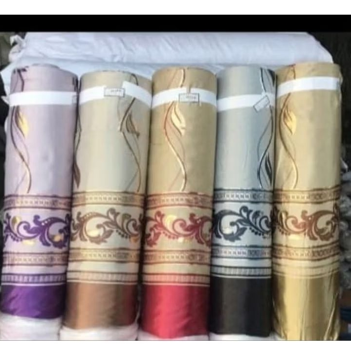 Bahan gorden motif flash link bahan meteran bidang kain 280cm