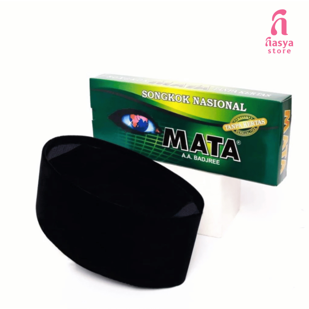 Songkok Nasional Mata AC Original Songkok Hitam AC PECI Songkok Mata Original Songkok Hitam Tinggi 8