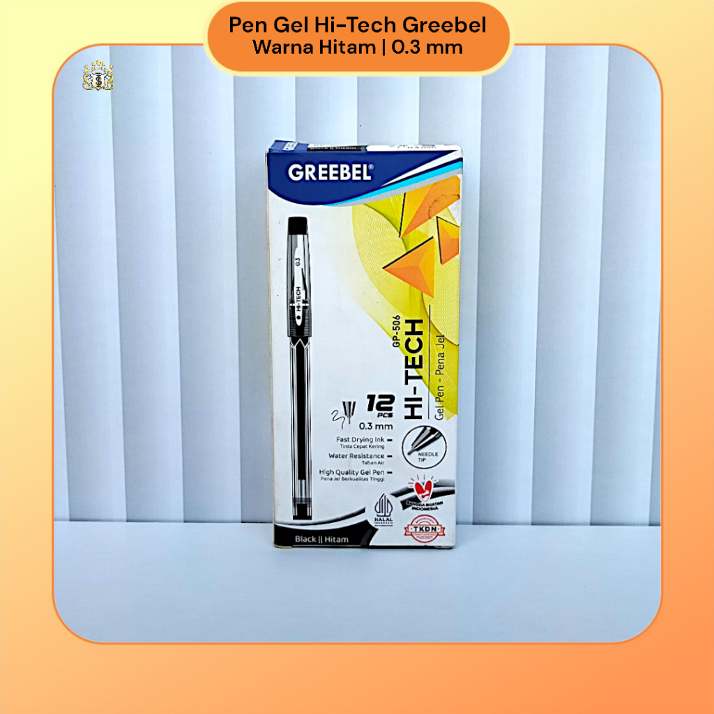 

Pulpen Gel Hi-Tech Greebel Warna Hitam 0.3 mm Serbaguna