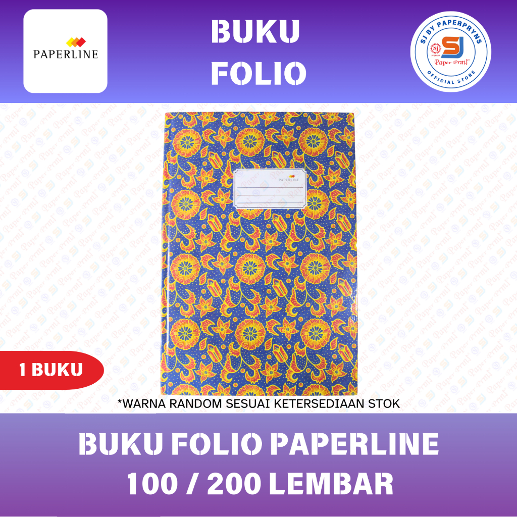 

Buku Folio Hard Cover Paperline – 100 / 200 Lembar