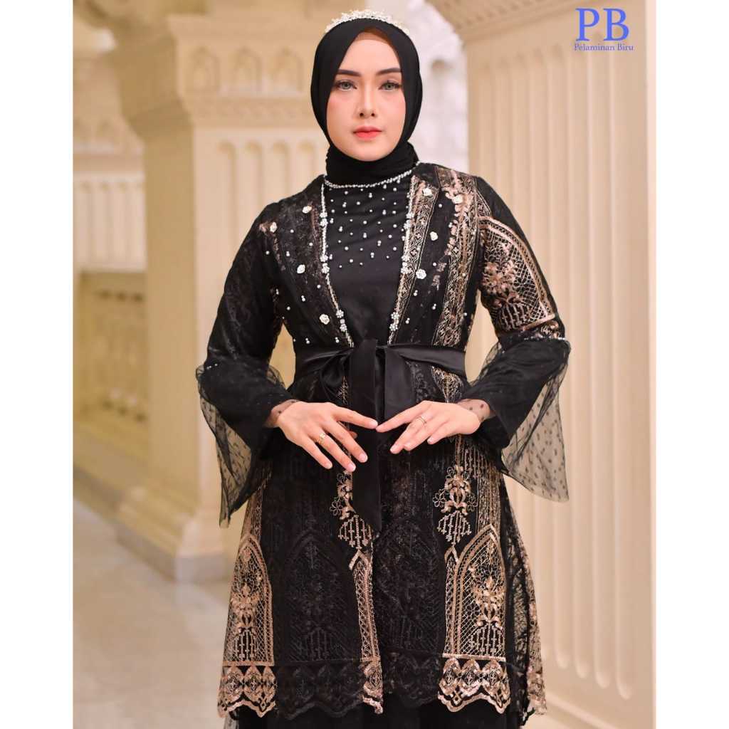 QD. Gamis Khenzy / CLAUDYA GOWN ORIGINAL AURA HIJAB GAMIS PESTA GOWN MEWAH TERBARU