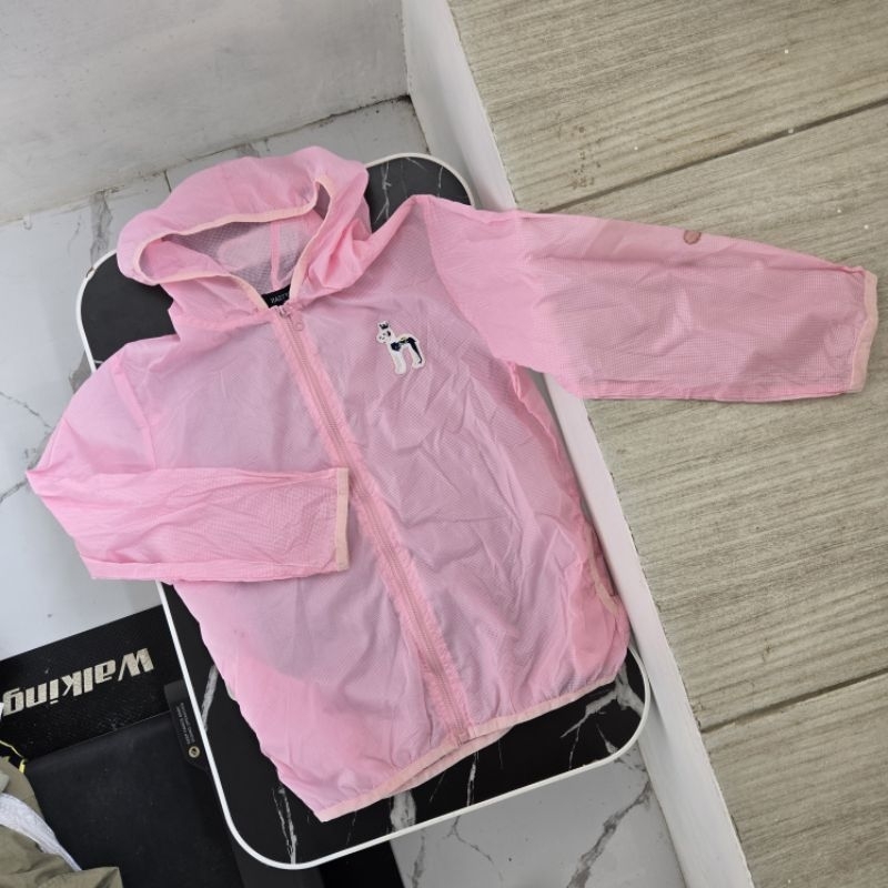 preloved jaket hazzys running anak size 130 6-8 tahun