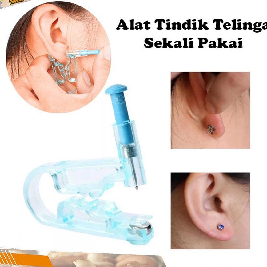 Alat Tindik Telinga Ear Piercing Alat Pasang Anting Kuping Hidung Lidah