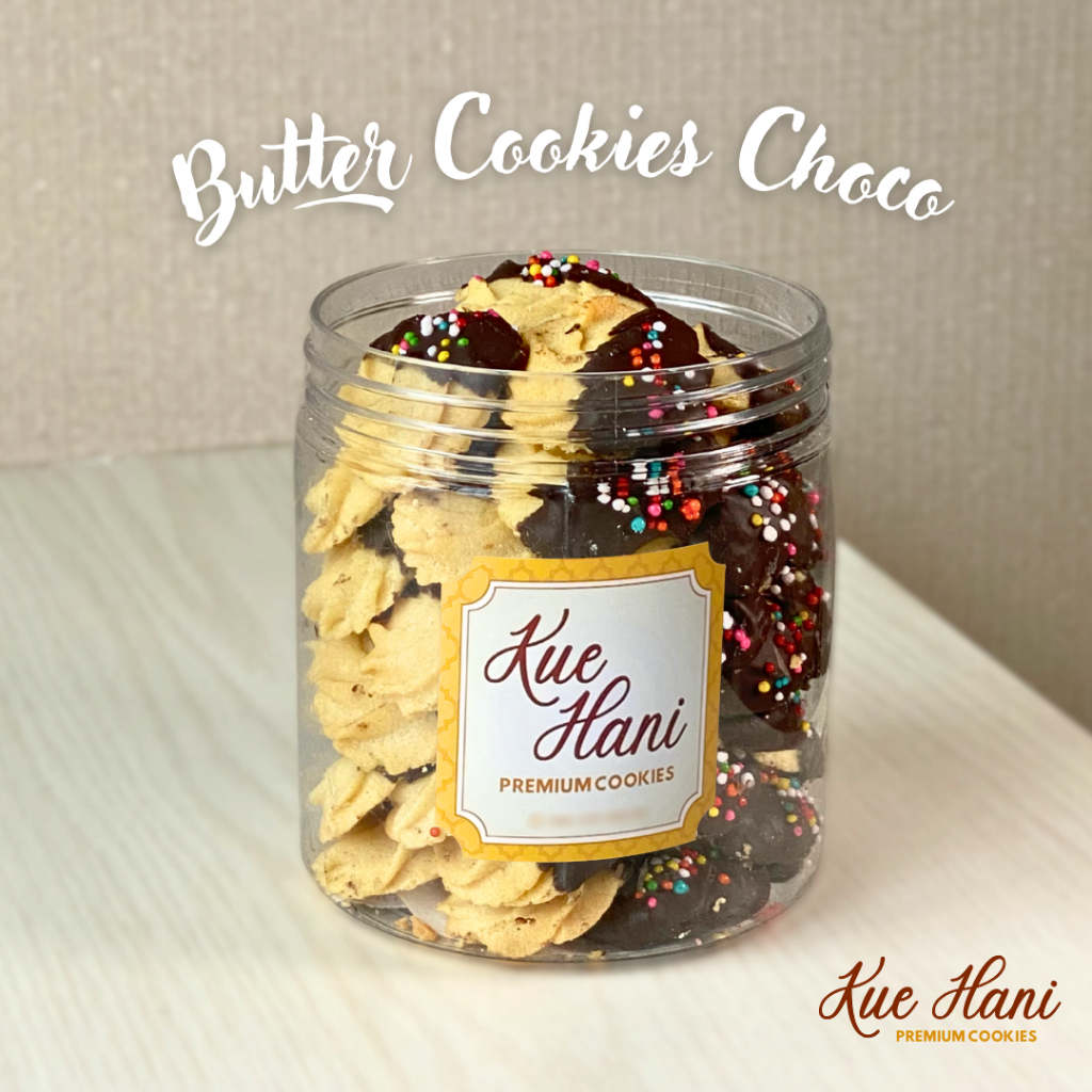 

Butter Cookies Choco PREMIUM 500ml - Homemade by KUE HANI | Kue Kering Lebaran