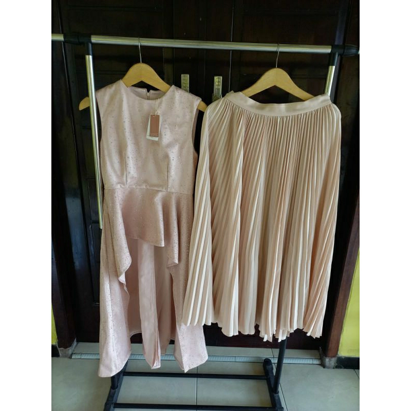NEW with tag Misse Official - Ethel Dress one set setelan dress pesta banded