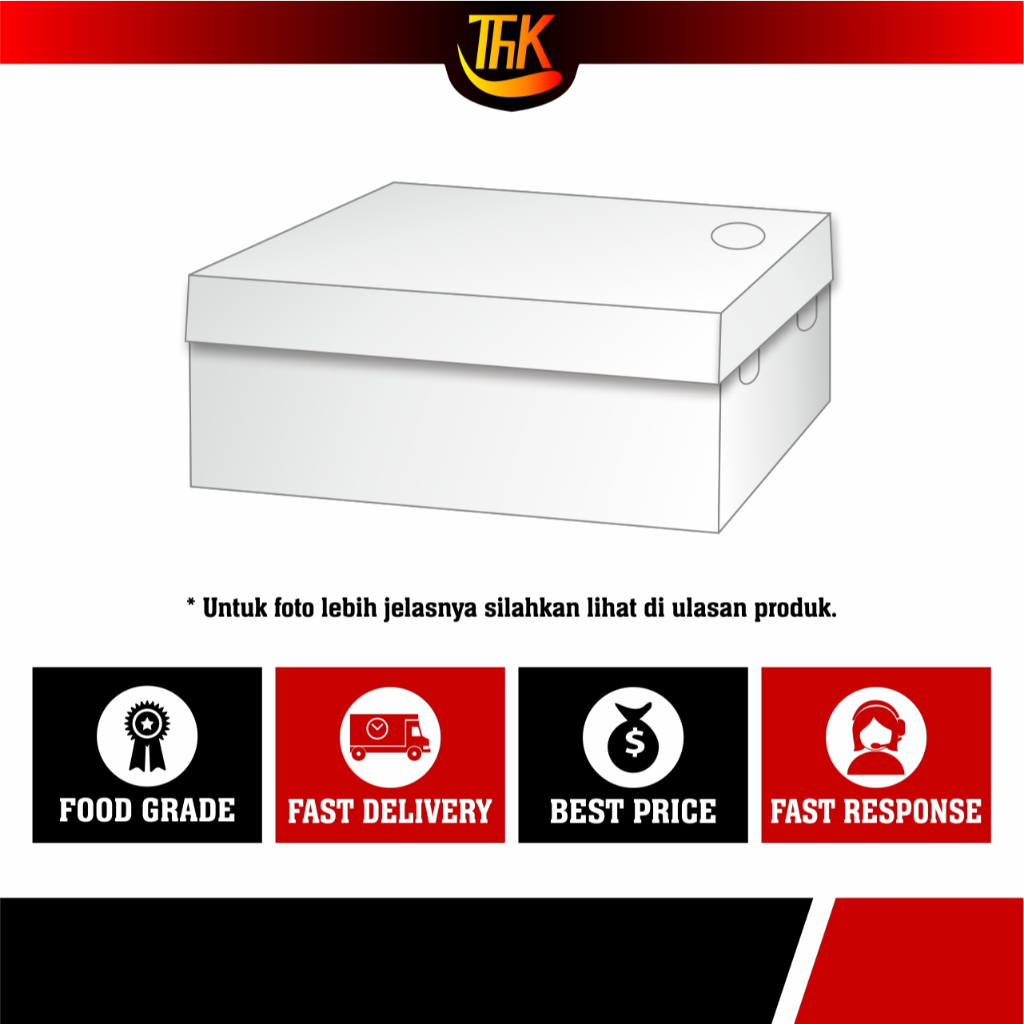 

25pcs Box Makanan / Snack Box / Dus Catering Duplex Putih
