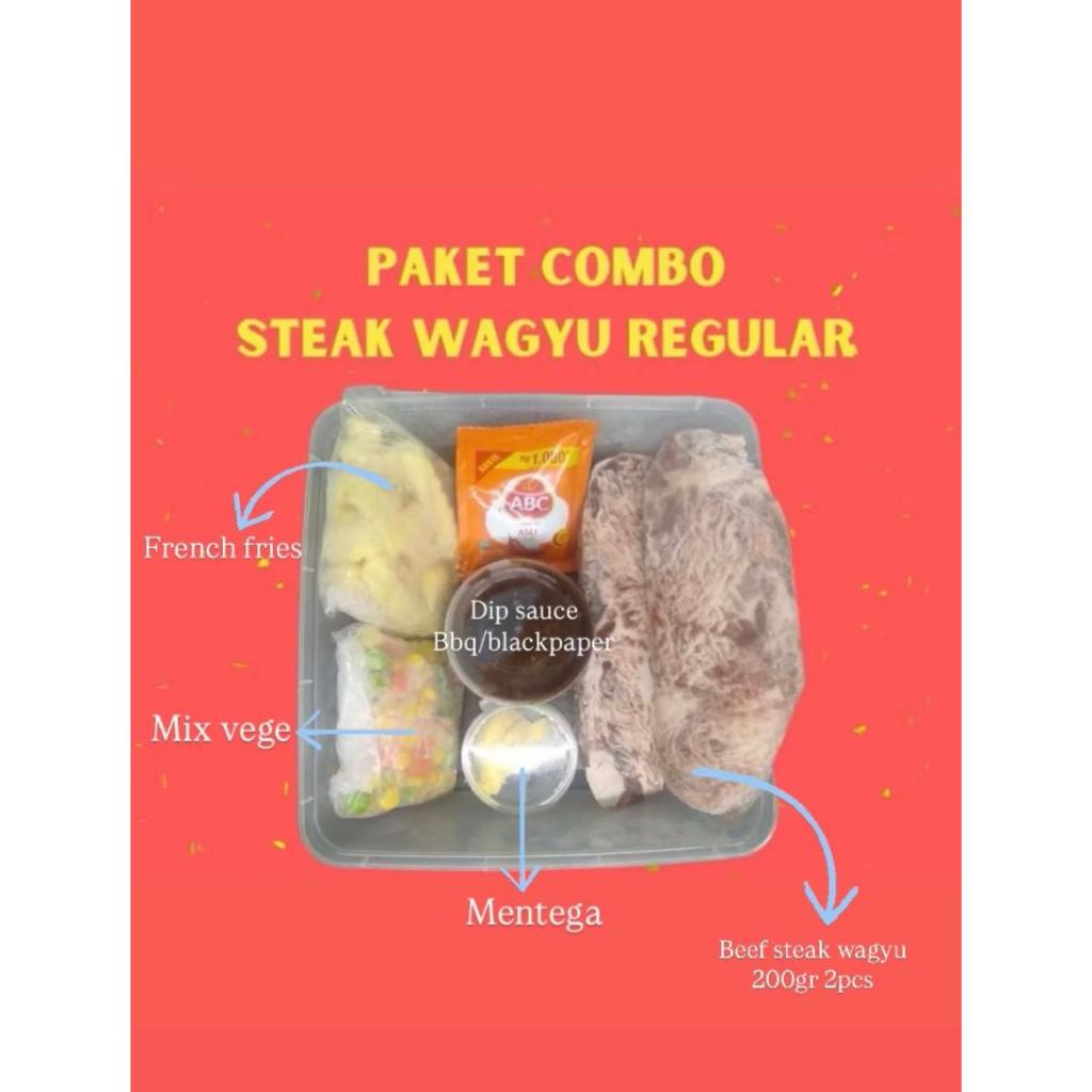 

READY STOCK !!! PAKET DOUBLE STEAK WAGYU SIRLOIN / paket combo steak