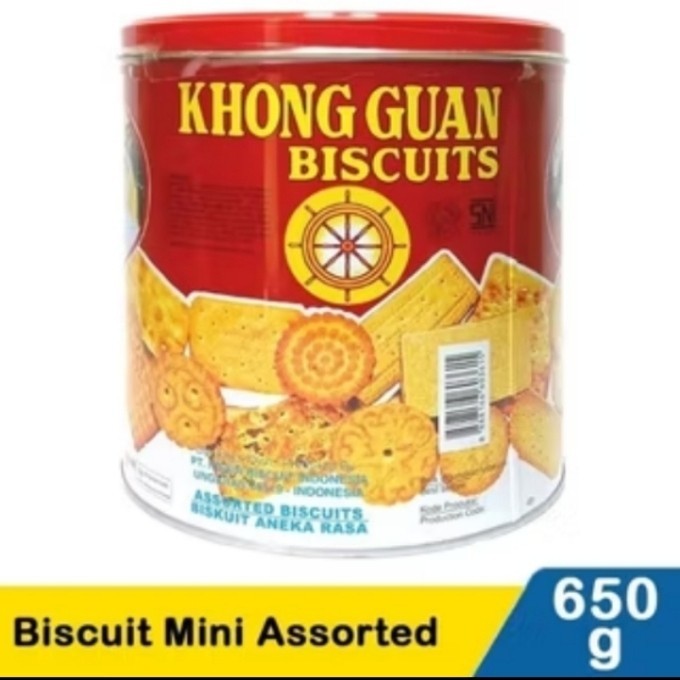 

Khong Guan Biskuit kaleng 650gr