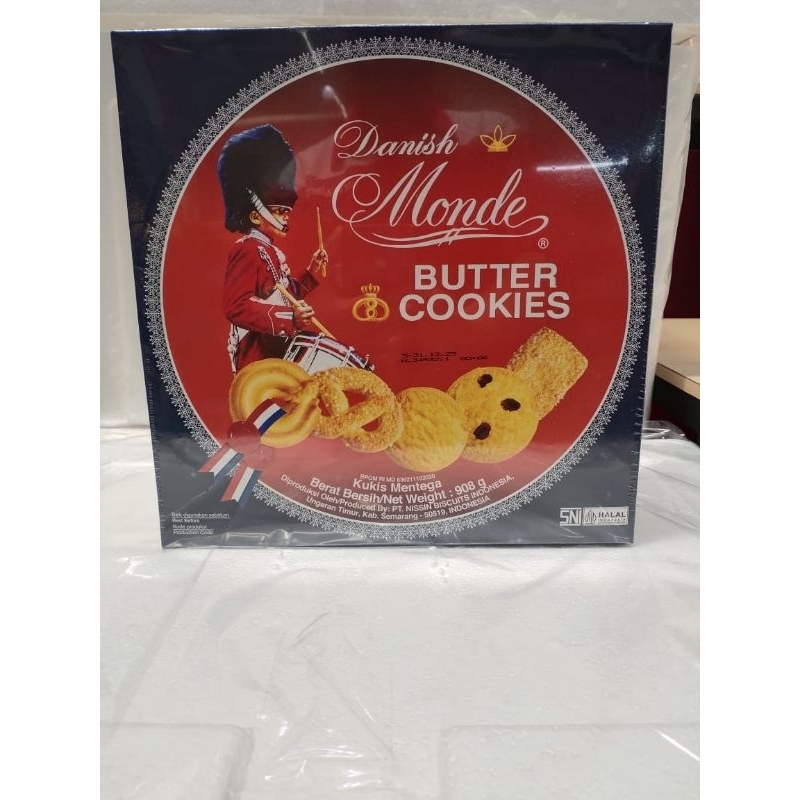 

MONDE BUTTER COOKIES BLUE SHELL 908 GR