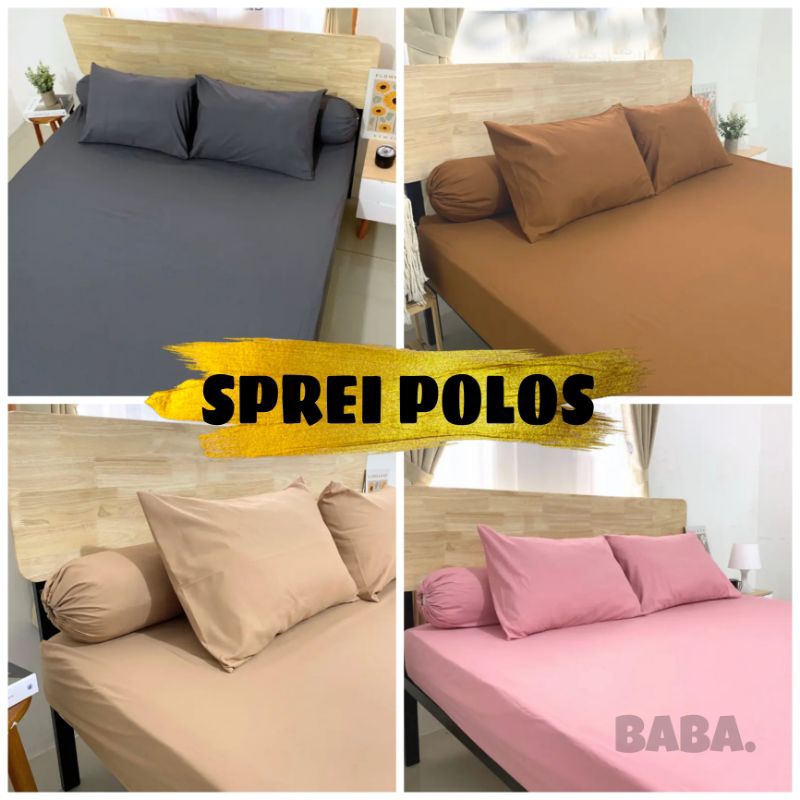 SPREI POLOS TERSEDIA UKURAN  180X200 160X200 120X200 90X200 | sprei homemade | sprei estetik | sprei