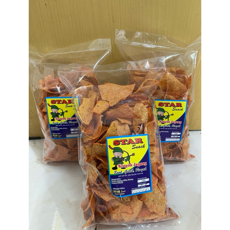 

(STAR SNACK) Kerupuk Jagung Happytos 270gr