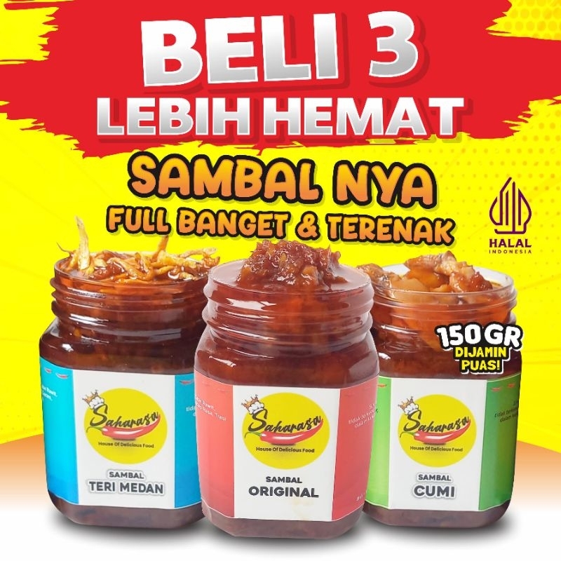 

SAHARASA SAMBEL SAMBAL-PAKET FAVORIT (BELI3)