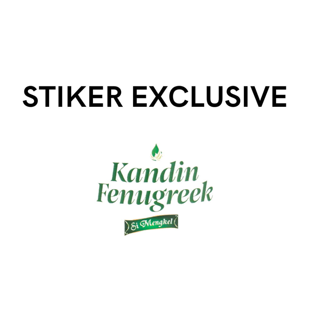 

Kandin Fenugreek Stiker Exclusive (selagi stok masih ada pasti dikirim)