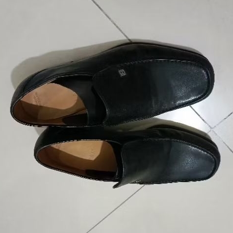 Sepatu Pria Bally Taurano Men’s Shoes Black Leather Genuine Authentic Ori