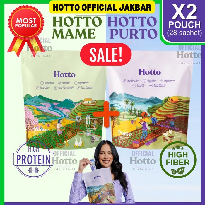 

PROMO!!!! Hotto Mame x Hotto Purto Oat Protein Multigrain with EDAMAME BPOM & HALAL