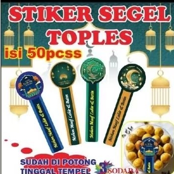 

STIKER SEGEL TOPLES ISI 50 PCS / STICKER TOPLES LEBARAN IDUL FITRI