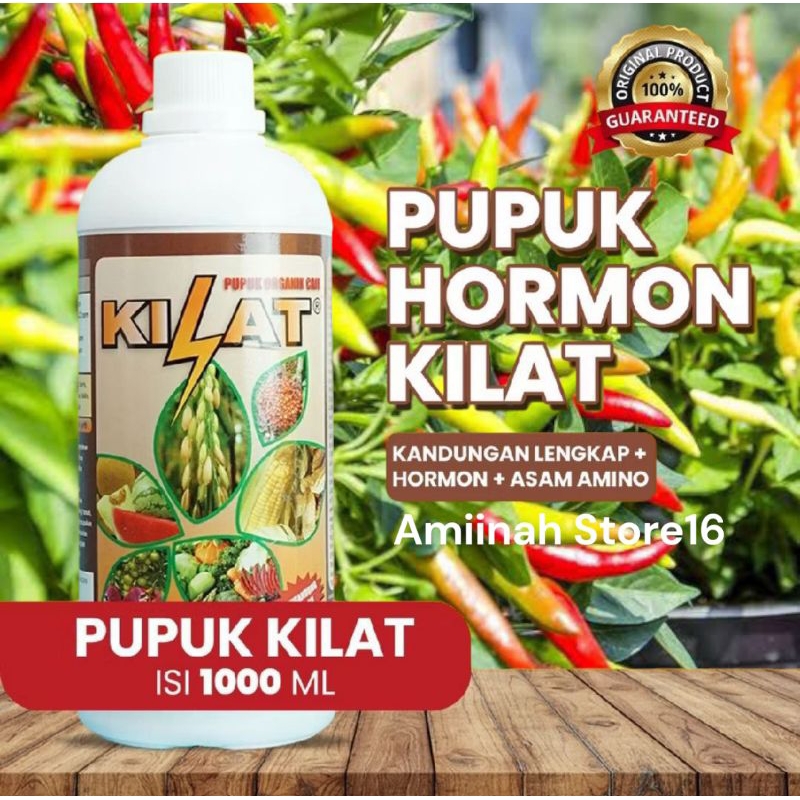 Pupuk Kilat 1 Liter - Pupuk Organik Cair (POC) Hormon Kilat Original Agen Bandung Free Bubble