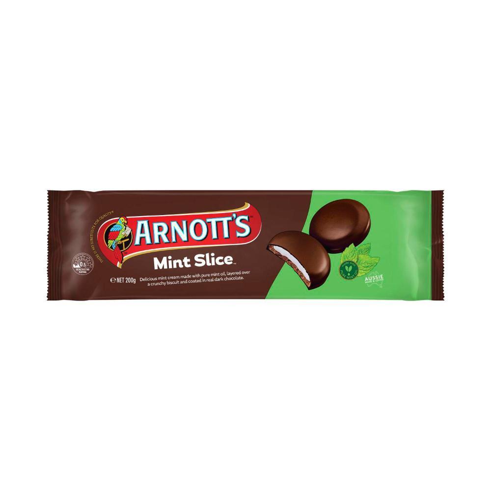 

Arnott's Mint Slice Chocolate Biscuits | 200g Australia