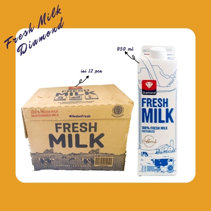 

Fresh Milk Diamond 1 liter Kemasan Putih (12pcs)