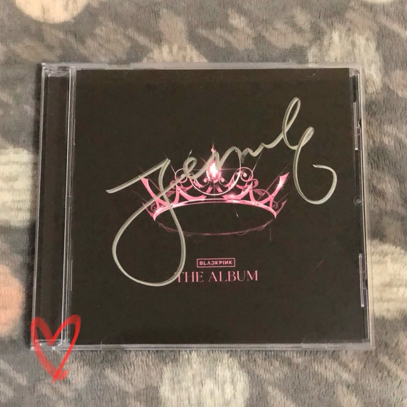 JENNIE Signed Art Card - BLACKPINK The Album